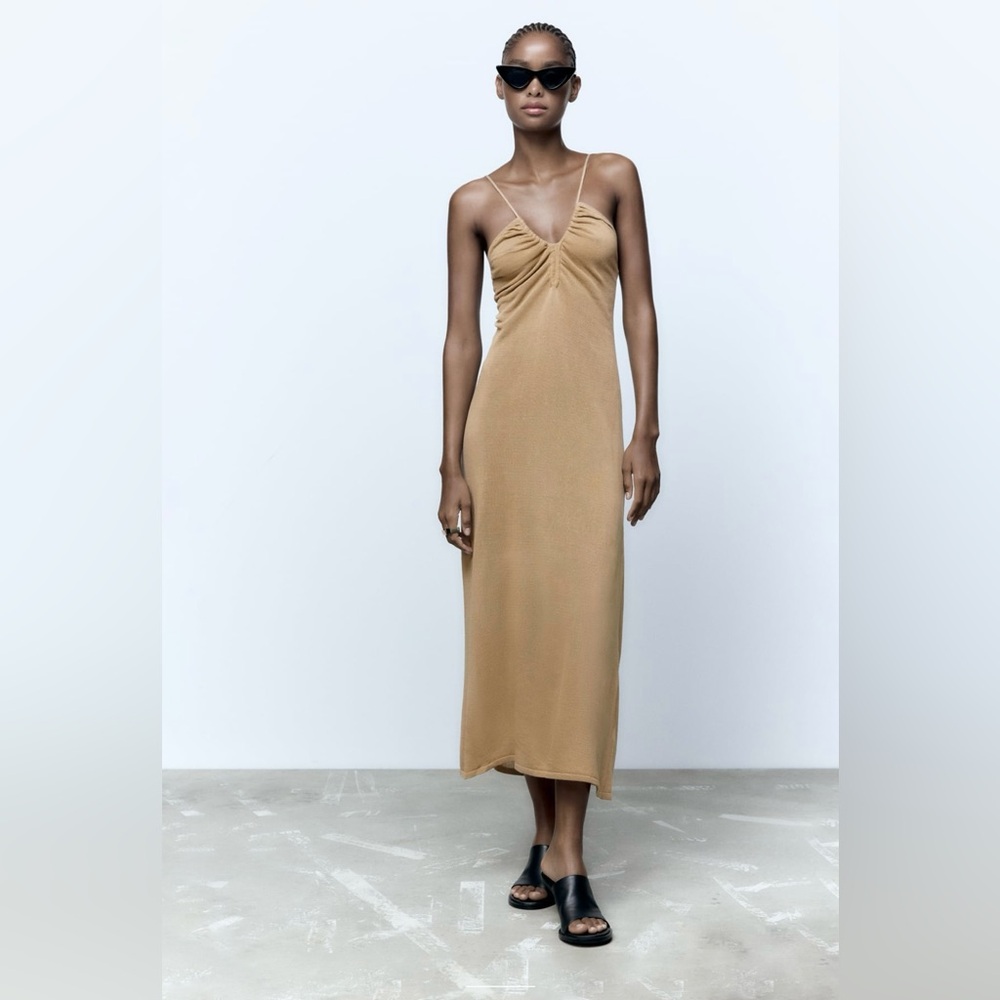 New, never worn Zara knit halter dress, size S